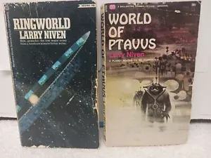 Larry Niven Book Lot Ringworld & World Of Ptavvs First Edition 1st Printing PB - Picture 1 of 24
