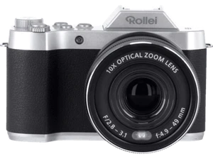 ROLLEI Powerflex 10x Retro Digitalkamera Schwarz/Silber, 10x opt. Zoom NEU OVP - Bild 1 von 1
