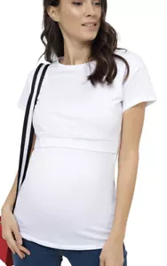 ILoveMum Womens Maternity Breastfeeding T-Shirt sz 2XL (XXL) White 100% Cotton - Picture 1 of 6