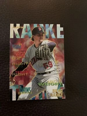 Brad Radke 1995 Fleer Update Rookie Card #U-62 Minnesota Twins - Image 1 of 2