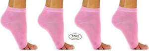 Soft Cotton Toeless Socks for Exercising, Dancing, Pedicures, Yoga, Pilates,... - Picture 1 of 25