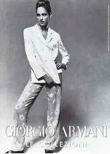 Vintage Werbung Print Werbung Mode GIORGIO ARMANI Blumen Hose Gruppo 1997 Anzeige - Bild 1 von 1