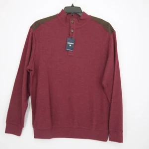 Cremieux Herren Pullover Sweater L rot braun Schultern neu mit Etikett $ 95 - Bild 1 von 11