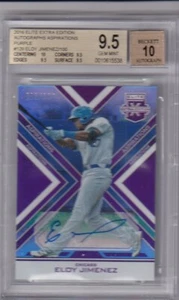 ELOY JIMENEZ - 2016 PANINI ELITE EXTR ED - ASPIRATIONS - AUTO - BGS GEM MINT 9.5 - Picture 1 of 1