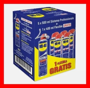 PROMO BOX PACK WD40 5x500ML + 1x400ML WD40 PROFESSIONAL FLEXIBLE MULTIPURPOSE - Picture 1 of 1