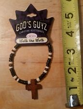 God's Guyz bracelet with cross - Brand new with original packaging