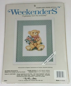 NIP Weekenders Bearing Bouquets 03501 counted cross stitch kit Red Farm Studio - Picture 1 of 5