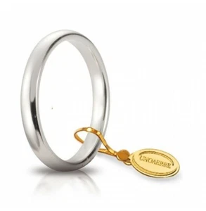 UNOAERRE BEQUEMER FEDER 3 mm WEISSGOLD 18 KT Ref. 30AFC1 Größe 16 - Bild 1 von 1