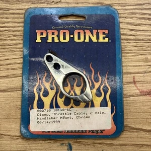 pro one 2 Hole Throttle Cable Clamp 500710 10140-6c Ds- 223446 - Picture 1 of 3