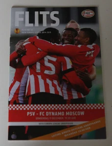 Programme EL PSV Eindhoven Dynamo Moscow 2014 Holland Russia Flits - Zdjęcie 1 z 2