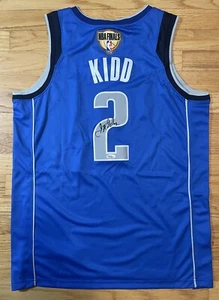 Jason Kidd Signed Dallas Mavericks NBA Finals Jersey PSA/DNA Auto NBA Coach - Picture 1 of 3