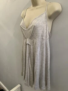 French Connection Long Cami Top Fit & Flare Pale Grey Sz L - Picture 1 of 6