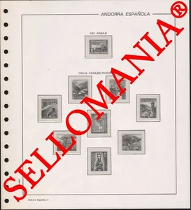 SUPLEMENTO FILABO 1951 - 1988 ANDORRA ESPAÑOLA MONTADO ESTUCHES TRANSPARENTES - Imagen 1 de 1