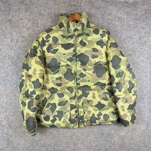 Vintage Red Head Puffer Jacket Mens Large Duck Camo Hunting Full Zip Outoor - Picture 1 of 11