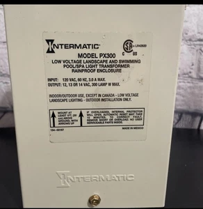 Intermatic PX300 Low Voltage Landscape And Swimming Pool/Spa Light Transformer - Picture 1 of 2