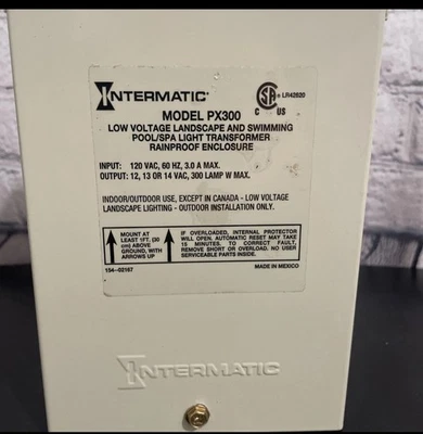 Intermatic PX300 Low Voltage Landscape And Swimming Pool/Spa Light Transformer - Image 1 of 2