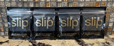 Bundle 4 Slip Silk Skinny Scrunchies - Black - Elastic Scrunchies New Sealed - Image 1 of 4