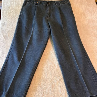 Pantalones de mezclilla Stacy Adams de 10" de pierna ancha para hombre con dobladillo personalizado talla 44 = 42" x 28" Foto 1 de 4