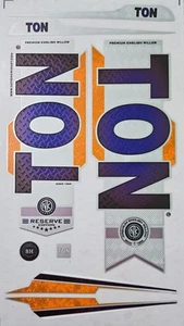 AYN Cricketschläger Aufkleber | 4D geprägtes englisches Weidenband | Resrve Edition blau - Bild 1 von 6