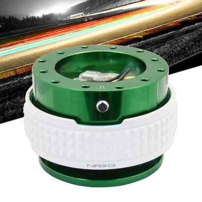 NRG Green Body/Glow Ring Gen 2.1 Steering Wheel Quick Release Adapter 6-Hole - Image 1 of 4