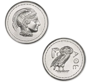 Intaglio Mint Athena & Owl Tetradrachm - UHR - 2 Troy Ounce - 36mm - 519 Of 1000 - Picture 1 of 8