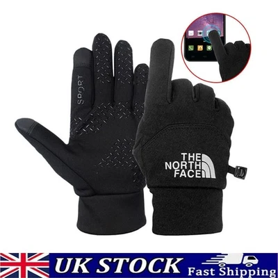 THE NORTH FACE Winter Gloves Waterproof Screentouchable Thermal Windproof Warm Gloves UK Unisex