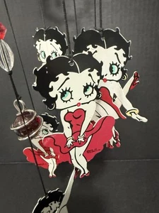Betty Boop Metal Wind Chime Flirty Iconic Red Dress 22" See Video Pre Owned - Bild 1 von 9