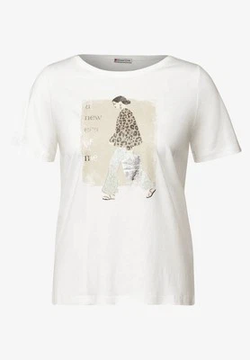 Street One Lady Partprint Shirt Bianco - Taglia 42 Abbigliamento Donna T-shirts - Imagen 1 de 2