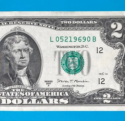 May 2, 1969 (L 05219690 B) Birthday Note $2 Two Dollar Bill (_5/2 /1969_) - Image 1 of 3