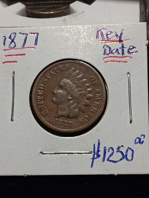 👉1877 Philadelphia Mint Indian Head Penny KEY DATE with Eye Appeal  - Image 1 of 4
