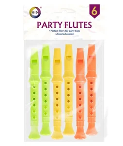 Niños Flautas Mini Flauta Silbato Niños Botín Fiesta Bolsas Rellenos 6 X Niños Flautas Juguete - Imagen 1 de 4