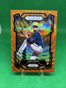 Prizm Orange Wave Prizm SP 2024 Josh Knoth #/49 Milwaukee Brewers #13 - Imagen 1 de 2