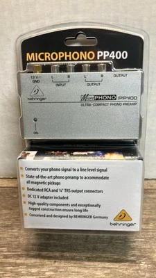 Preamplificador de fono ultracompacto Behringer Micro Phono PP400 - NUEVO Foto 1 de 3