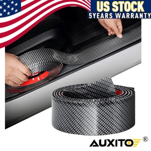 2M Accesorios Fibra de Carbono Placa Puerta Coche Alféizar Cubierta Anti Arañazos Pegatina - Imagen 1 de 12