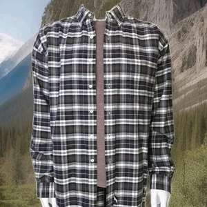 Ralph Lauren Etiqueta Azul "Camisa Grande" Cuadros Verde Índigo Blanco Para Hombre XL VER DESC - Imagen 1 de 11