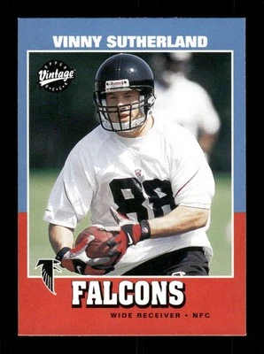 2001 Upper Deck Vintage Falcons 205 Vinny Sutherland BXCP38 - Image 1 of 2