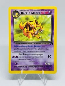 Dark Kadabra 39/82 Team Rocket Set 1999 Pokémon TCG WOTC Non Holo Vintage LP/NM - Foto 1 di 2