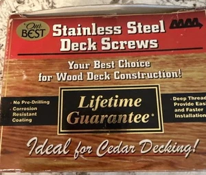 Midwest Manufacturing Deck Screws Stainless Steel ~200 #8 Phillips Drive 2 In - Picture 1 of 6