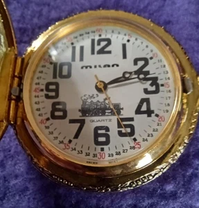 Vintage Milan Taschen Quarzuhr im Lok Zug Design - Bild 1 von 8