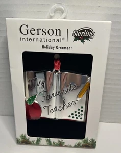 Ornamento Gerson International Sterling My Favorite Teacher - Imagen 1 de 6