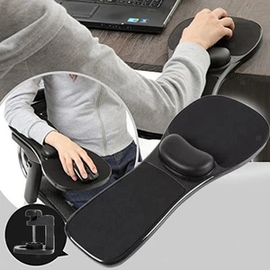 Home Office Computer Mouse Pad Wrist Rest Support Attaches to Desk Chair - Picture 1 of 7