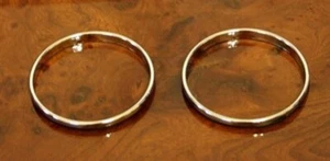 HEIZUNGSRINGE LÜFTUNGSRINGE  FÜR A124 C124 S124 A208 CHROM EDELSTAHL - Picture 1 of 2