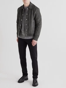 Mr P, MENS Nubuck Trucker Jacket, Sz M - Picture 1 of 9
