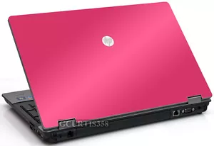 HOT PINK Vinyl Lid Skin Cover Decal fits HP ProBook 6550b Laptop - Picture 1 of 1