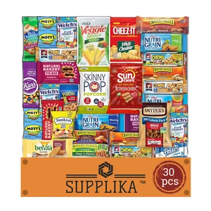 Supplika Healthy Snacks Care Package Snack Box Grab And Go Variety Pack (30 pcs) - Picture 1 of 5