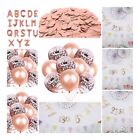 Rose Gold Happy Birthday Bunting Banner Balloons 18/21st/30/40/50 Party Decor
