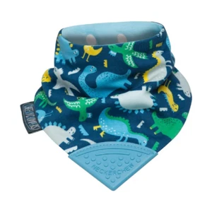 NEW Cheeky Chompers Neckerchew Teething Dribble Bib - Dino - Picture 1 of 1