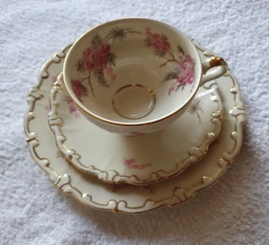 SCHIRNDING Vintage Sammelgedeck weißes Porzellan floral Mid Century 1948-1959 - Bild 1 von 5