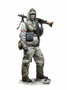 Kit modelo de figura de resina 1/16 soldado alemán ametralladora Segunda Guerra Mundial sin pintar - Imagen 1 de 4