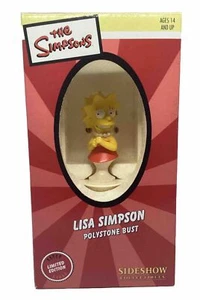 The Simpsons Lisa Polystone Bust Figure Sideshow Collectibles Limited Edition - Picture 1 of 3